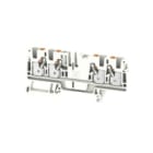 WEIDMULLER - Morsettiera passante PUSH IN bianco 4 mm² 32 A 800 V Numero di collegamenti 4 Numero di piani 1 TS 35 V-0 Wemid 130 °C A4C 4 WT.