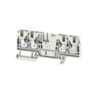 WEIDMULLER - Morsettiera passante PUSH IN Grigio chiaro 4 mm² 32 A 800 V Numero di collegamenti 4 Numero di piani 1 TS 35 V-0 Wemid 130 °C A4C 4 LTGY.