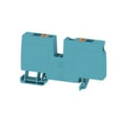 WEIDMULLER - Morsetto d'alimentazione PUSH IN blu 6 mm² 41 A 800 V Numero di collegamenti: 2 Numero di piani: 1 TS 35 V-0 Wemid ALO 6 BL.