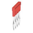 WEIDMULLER - Morsetto rosso innestato 24A, 4 poli, passo 5.10mm, isolato, larghezza 18.1mm ZQV 2.5N/4 RD.