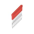WEIDMULLER - Morsetto rosso innestato, 24A, 9 poli, passo 5.10mm, isolato, larghezza 43.6mm ZQV 2.5N/9 RD.