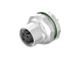 WEIDMULLER - Connettore circolare M12 a 4 poli per circuito stampato, montaggio pannello posteriore SAIE-M12B-4D-H12TL-M16.