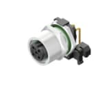 WEIDMULLER - Connettore a innesto circolare M12, 4 poli, montaggio pannello posteriore SAIEW-M12BB-4-HTL.