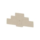 WEIDMULLER - Piastra terminale per morsetti, Beige scuro, Posizione verticale: 114.1 mm, Larghezza: 2.1 mm, V-0, Wemid, bloccabile: Sì