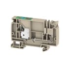 WEIDMULLER - Morsetto d'alimentazione PUSH IN Beige scuro 10 mm² 250 V Numero di collegamenti: 1 Numero di piani: 1 TS 35 V-0 Wemid AAP21 10 FE 2428920000