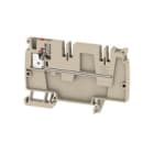 WEIDMULLER - Morsettiera passante PUSH IN Beige scuro 4 mm² 32 A 250 V Numero di collegamenti: 1 Numero di piani: 1 TS 35 V-0 Wemid 130 °C AAP21 4 LI RD.