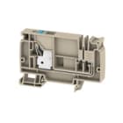 WEIDMULLER - Morsetto d'alimentazione PUSH IN Beige scuro 10 mm² 57 A 250 V Numero di collegamenti: 1 Numero di piani: 1 TS 35 V-0 Wemid AAP21 10 LO BL