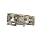 WEIDMULLER - Morsetto d'alimentazione PUSH IN Beige scuro 10 mm² 57 A 250 V Numero di collegamenti: 2 Numero di piani: 1 TS 35 V-0 Wemid AAP22 10 LO-LO.