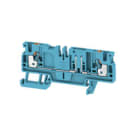 WEIDMULLER - Morsetto sezionatore di prova PUSH IN blu 2.5 mm² 20 A 500 V Numero di collegamenti: 2 Numero di piani: 1 TS 35 V-0 Wemid ADT 2.5 2C W/O DTLV BL.