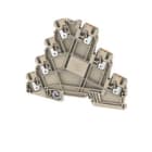 WEIDMULLER - Morsetto di collegamento motore (multilivello) PUSH IN Beige scuro 2.5 mm² 22 A 690 V Numero di collegamenti: 7 Numero di piani: 3 TS 35 V-0 AMC 2.5