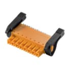WEIDMULLER - Connettori per circuito stampato 160V 17.5A Passo 3.81mm 1.5mm² 8 poli PUSH IN attuatore Box BCF 3.81/08/180LR SN OR BX.