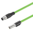 WEIDMULLER - Inserto dati con cavo Cat. 5e, 100 MBit/s, Lunghezza 1 m HDC XX5E01 MMSM12D-0100.