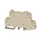 WEIDMULLER - Morsetto sezionatore di prova, collegamento a vite, beige scuro, 2.5 mm², 17 A, 500 V, numero di collegamenti: 3, numero di piani: 2, TS 32, TS 35, WDTR 2.5/WE-V-