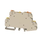 WEIDMULLER - Morsetto sezionatore di prova, collegamento a vite, beige scuro, 2.5 mm², 17 A, 500 V, numero di collegamenti: 4, numero di piani: 2, TS 32, TS 35, WDTR 2.5 O.STB, V-