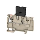 WEIDMULLER - Morsettiera passante PUSH IN Beige scuro 4 mm² 6.3 A 36 V Numero di collegamenti: 1 Numero di piani: 1 TS 35 V-0 Wemid 130 °C AAP21 4 FS 10-36V.