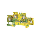 WEIDMULLER - Morsetto PE multistrato, PUSH IN, bianco, 1.5 mm², 500 V, Numero di collegamenti: 4, Numero di piani: 2, TS 35, V-0, Wemid A2T 1.5 PE.