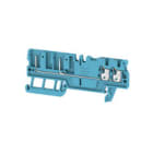 WEIDMULLER - Morsettiera passante PUSH IN blu 1.5 mm² 17.5 A 500 V 4 collegamenti 1 piano TS 35 V-0 Wemid 130 °C APGTB 1.5 FT 4C/2 BL. 2482210000