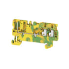 WEIDMULLER - Morsetto PE PUSH IN Verde/giallo 1.5 mm² Numero di collegamenti: 3 Numero di piani: 1 TS 35 V-0 Wemid APGTB 1.5 PE 3C/1. 2482230000