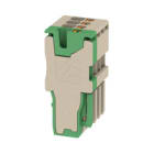WEIDMULLER - Connettore PUSH IN, Beige scuro, verde, 1.5 mm², 17.5 A, 500 V, Numero di collegamenti: 4, V-0, Wemid, Larghezza: 14 mm, APG 1.5/4-3BG-GN.