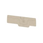 WEIDMULLER - Parete di separazione e terminale per morsetti, Beige scuro, Posizione verticale: 77.9 mm, Larghezza: 2.1 mm, V-0, Wemid AEP PGTB 1.5 4C/2.