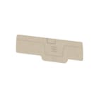 WEIDMULLER - Parete di separazione e terminale per morsetti, Beige scuro, Posizione verticale: 77.9 mm, Larghezza: 2.1 mm, V-0, Wemid AEP PGTB 1.5 4C/2.