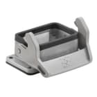 WEIDMULLER - Custodia con connettori a innesto industriali, base passante, gancio longitudinale in basso, grandezza 3, IP65 in condizione innestata HDC 06B ALU N.