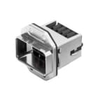 WEIDMULLER - Connettore a innesto Power plug (Industrial Ethernet) di potenza con flangia grigio argento, IP67, 5 poli IE-BSS-VAPM-24V.