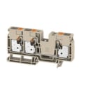 WEIDMULLER - Morsettiera passante PUSH IN Beige scuro 16 mm² 76 A 1000 V 3 collegamenti 1 piano TS 35 V-0 Wemid 130 °C A3C 16.