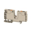 WEIDMULLER - Morsetto d'alimentazione PUSH IN Beige scuro 16 mm² 76 A 800 V Numero di collegamenti: 2 Numero di piani: 1 TS 35 V-0 Wemid ALO 16.