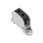 WEIDMULLER - Morsetto ripartitore di potenziale, collegamento a vite, nero, 50 mm², 150 A, 1000 V, numero di piani: 1, V-0, Wemid WPD 130 1X50/1X50 BK.