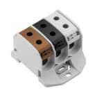 WEIDMULLER - Morsetto ripartitore di potenziale, collegamento a vite, marrone, nero, grigio chiaro, 50 mm², 150 A, 1000 V, numero di piani: 1, V-0, Wemid WPD 330 3X50/3X50 1XBN/1XBK/1XGY.