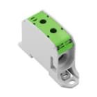 WEIDMULLER - Morsetto ripartitore di potenziale, collegamento a vite, verde, 95 mm², 232 A, 1000 V, numero di piani: 1, V-0, Wemid WPD 131 1X95/1X95 GN.