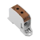WEIDMULLER - Morsetto ripartitore di potenziale, collegamento a vite, marrone, 95 mm², 232 A, 1000 V, numero di piani: 1, V-0, Wemid WPD 131 1X95/1X95 BN.
