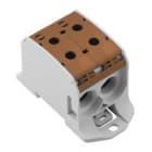 WEIDMULLER - Morsetto ripartitore di potenziale, collegamento a vite, marrone, 95 mm², 232 A, 1000 V, numero di piani: 1, V-0, Wemid WPD 231 2X95/2X95 BN.