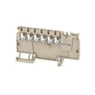 WEIDMULLER - Morsetto d'alimentazione PUSH IN Beige scuro 1.5 mm² 17.5 A 500 V Numero di collegamenti 6 Numero di piani 1 TS 35 V-0 Wemid AAP11 1.5 LI OR. 2503910000