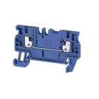 WEIDMULLER - Morsettiera passante PUSH IN Blu scuro 1.5 mm² 17.5 A 500 V Numero di collegamenti: 2 Numero di piani: 1 TS 35 V-0 Wemid 130 °C A2C 1.5 DBL