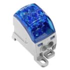 WEIDMULLER - Morsetto ripartitore di potenziale, collegamento a vite, blu, 164 A, 1000 V, numero di piani: 1, piastra di montaggio TS 35, V-0, Wemid WPD 104 1X25+1X16/2X16+3X10 BL.