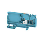 WEIDMULLER - Morsetto d'alimentazione PUSH IN blu 6 mm² 41 A 500 V Numero di collegamenti: 1 Numero di piani: 1 TS 35 V-0 Wemid AAP11 6 LO BL/OR. 2522720000