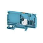WEIDMULLER - Morsetto d'alimentazione PUSH IN blu 10 mm² 57 A 800 V Numero di collegamenti: 1 Numero di piani: 1 TS 35 V-0 Wemid AAP12 10 LO BL/OR.