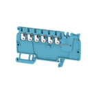 WEIDMULLER - Morsetto d'alimentazione PUSH IN blu 1.5 mm² 17.5 A 500 V Numero di collegamenti 6 Numero di piani 1 TS 35 V-0 Wemid AAP11 1.5 LI BL/OR. 2522870000