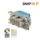 WEIDMULLER - Inserto di contatto femmina HDC HE 10 FQT BL, 500V, 16A, 10 poli, SNAP IN, grandezza 4.