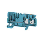WEIDMULLER - Morsetto blu innestabile 4,4 mm², 2 collegamenti, 1 piano, V-0, Wemid APGTB 4 FT 3C/1 BL. 2540080000