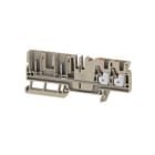 WEIDMULLER - Morsettiera passante PUSH IN Beige scuro 4 mm² 32 A 800 V Numero di collegamenti: 2 Numero di piani: 1 TS 35 V-0 Wemid 130 °C APGTB 4 FT 4C/2.