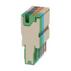 WEIDMULLER - Connettore PUSH IN, Beige scuro, blu, verde, 4 mm², 32 A, 800 V, V-0, Wemid, Larghezza 30.5 mm, Posizione verticale 19 mm, APG 4/5-3BG-BL-GN.