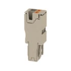 WEIDMULLER - Connettore (Morsetto) PUSH IN Beige scuro 4 mm² 32 A 800 V V-0 Wemid Larghezza: 12.2 mm Posizione verticale: 19 mm APG 4/2.
