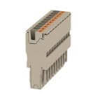 WEIDMULLER - Connettore PUSH IN Beige scuro 4 mm² 32 A 800 V V-0 Wemid Larghezza 61 mm Posizione verticale 19 mm APG 4/10.