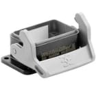 WEIDMULLER - Custodia con connettori a innesto industriali, base passante, gancio longitudinale in basso e sostituibile, dimensione 3, IP65 HDC 06B ALU EMC.