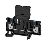 WEIDMULLER - Morsetto componibile portafusibile PUSH IN nero 4 mm² 6.3 A 400 V TS 35 V-0 Wemid G-Si 5 x 20 AFS 4 2C BK/BL. 2548140000