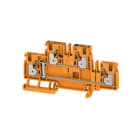 WEIDMULLER - Morsetto componibile a più piani arancione 4 mm² 800 V TS 35 V-0 Wemid A2T 4 VL OR.