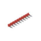 WEIDMULLER - Collegamento trasversale (Relè) rosso 17.5 A tagliabile a misura, 10 poli, Passo 6.40 mm TCC 6.4/10 RD.